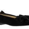 Damen ScarpaRossa Slipper | Scarparossa Ballerina Camoscio Fiocco Seta Nero (39U00Bd)