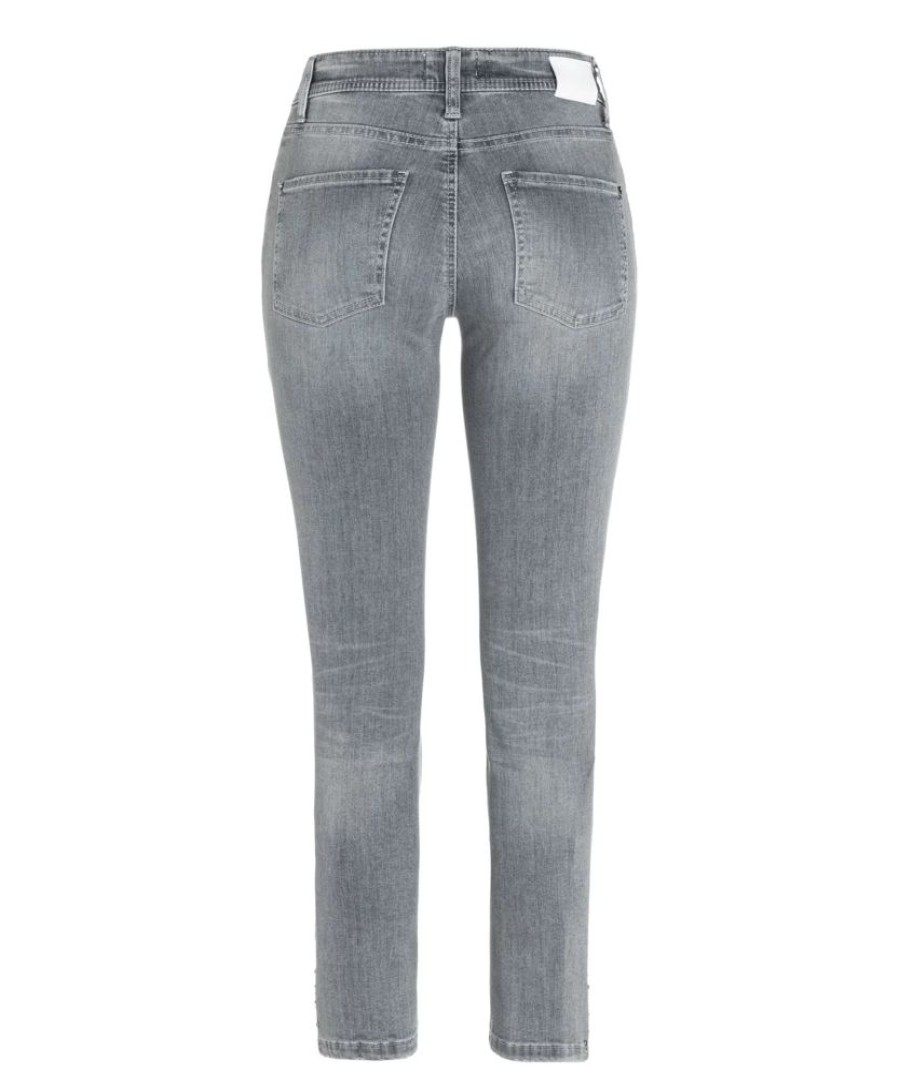 Damen Cambio Jeans | Cambio Jeans Parla Ancle Cut Easy Grey Medium