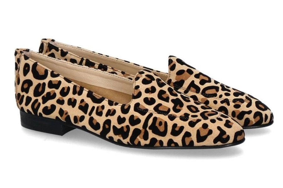 Damen ScarpaRossa Slipper | Scarparossa Slipper Benito Leopardino Beige Nero