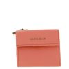 Damen Coccinelle Geldb?Rsen | Coccinelle Portemonnaie Grain Leather Metallic Soft Geranium