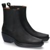 Damen Copenhagen Booties | Copenhagen Studio Cowboy Bootie Cph236 Waxed Nabuc- Schwarz