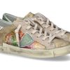 Damen Philippe Model Sneaker | Philippe Model Sneaker Paris Pailettes Fleurs Multicolor