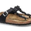 Damen Birkenstock Hausschuhe | Birkenstock Pantolette Gizeh Normal Braided Black