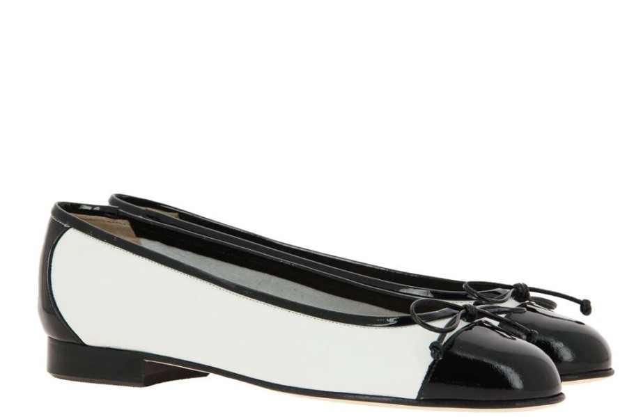 Damen Lorbac Ballerinas | Lorbac Ballerina Molly Nero Bianco