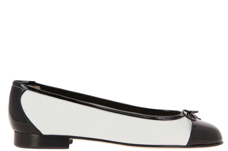 Damen Lorbac Ballerinas | Lorbac Ballerina Molly Nero Bianco