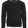 Herren Buxton Street Jacken | Buxton Street Strickjacke Cashmere Black (48)