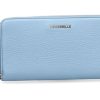 Damen Coccinelle Geldb?Rsen | Coccinelle Portemonnaie Metallic Soft Aquarelle Blue