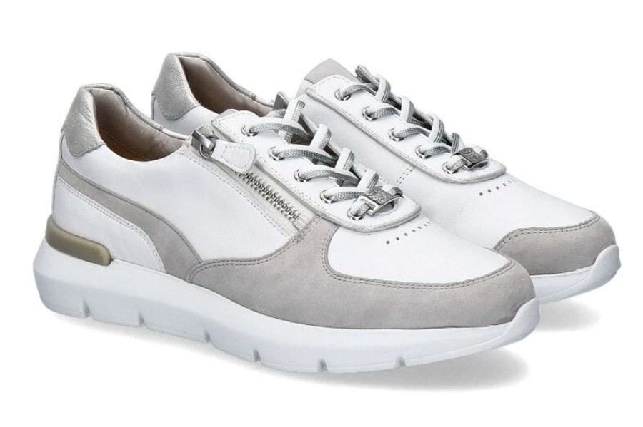 Damen Hassia Sneaker | Hassia Sneaker Boreaux H-Weite Weiss Cloud