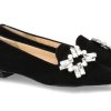 Damen Brunate Slipper | Brunate Ballerina Flex Camoscio Nero