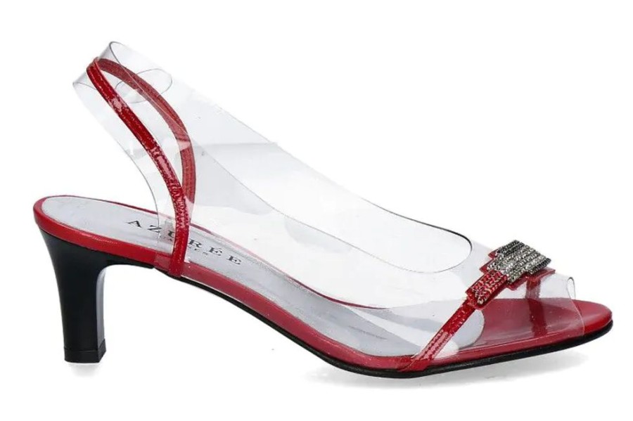 Damen Azuru00e9e Cannes Sandalen | Azuree Cannes Sandale Netish 77C Vernis Rouge (40U00Bd)