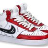 Herren Ballo Da Sola Sneakers | Nike Customized By Ballo Da Sola Mid-Cut Cartoon Rosso