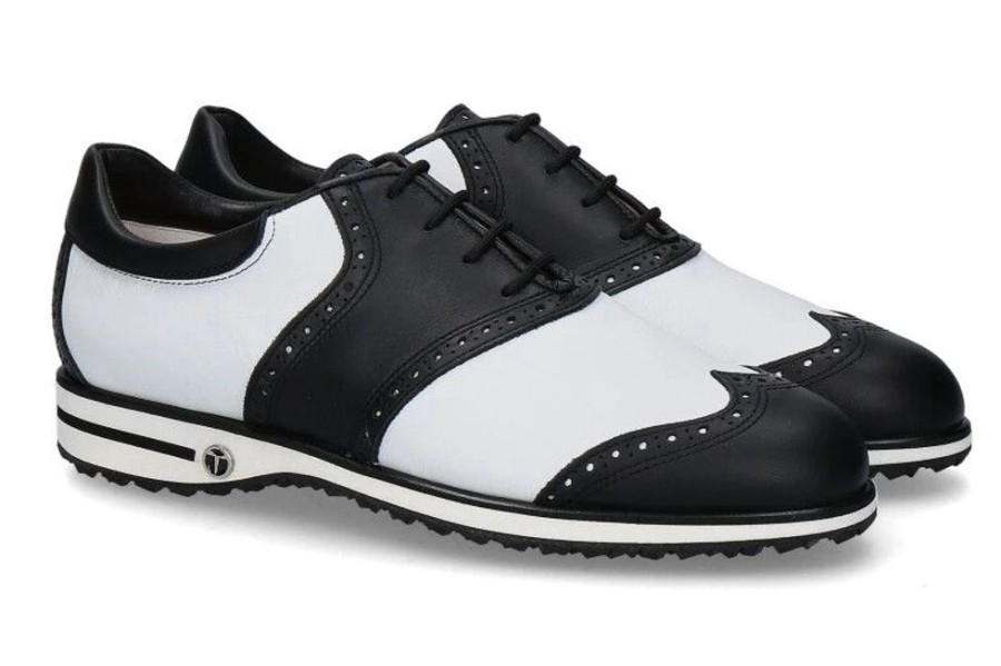 Damen Tee Golf Shoes Golfschuhe | Tee Golf Shoes Damen- Golfschuh Susy Vitello Nero Bianco Waterproof