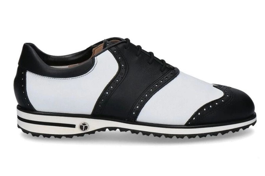 Damen Tee Golf Shoes Golfschuhe | Tee Golf Shoes Damen- Golfschuh Susy Vitello Nero Bianco Waterproof