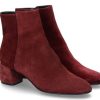 Damen AGL Attilio Giusti Leombruni Stiefeletten | Attilio Giusti Leombruni Stiefelette Velour Cherry (40U00Bd)