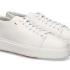 Damen Santoni Sneaker | Santoni Sneaker Tennis Nappa White