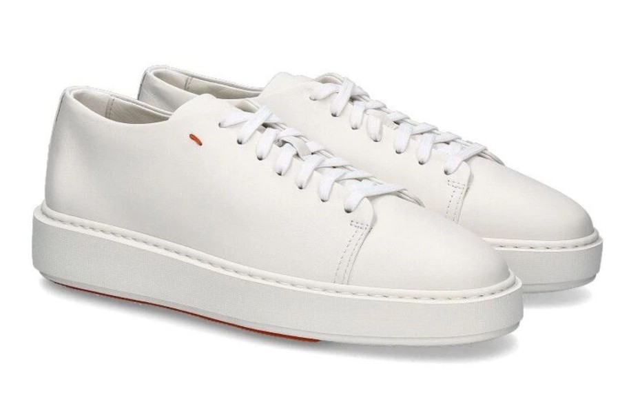 Damen Santoni Sneaker | Santoni Sneaker Tennis Nappa White