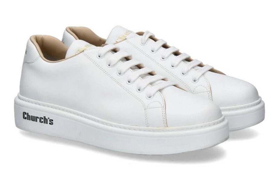 Damen Church's Sneaker | Church'S Sneaker Mach 1 White Soft Calf