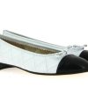 Damen Brunate Ballerinas | Brunate Ballerina Flex Nappa Nero Nappa Bianco