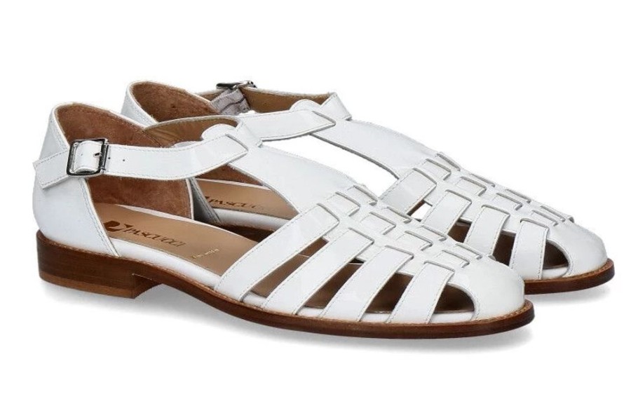 Damen Pascucci Sandalen | Pascucci Ru00F6Mersandale Vernice Bianco