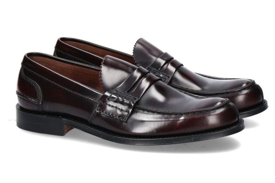 Herren Church's Slippers | Church'S Loafer Tunbridge Bookbinder Burgundy (44)