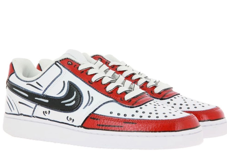 Herren Ballo Da Sola Sneakers | Nike By Ballodasola Sneaker Court Vision Low Red Cartoons