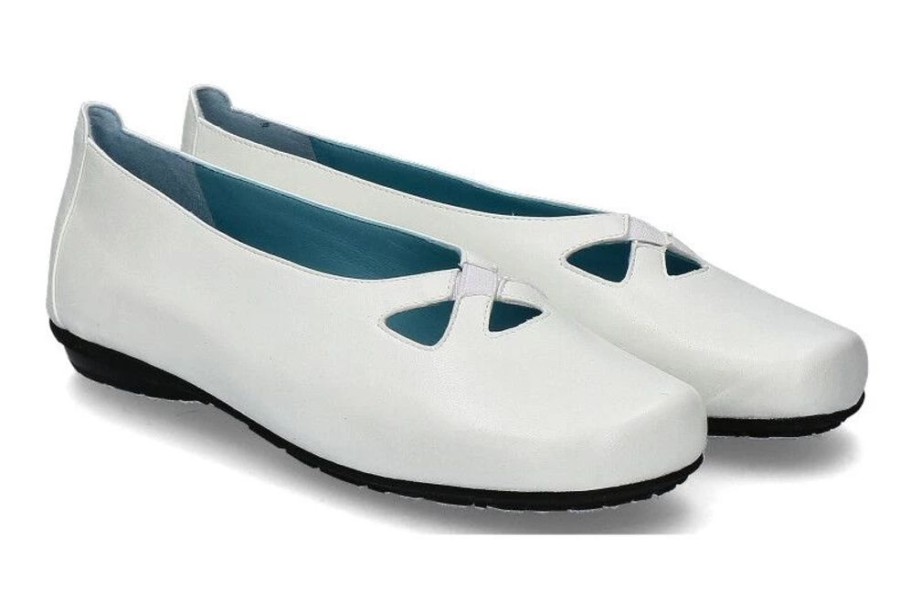 Damen Thierry Rabotin Ballerinas | Thierry Rabotin Ballerina Gillian Nappa Bianco (36)