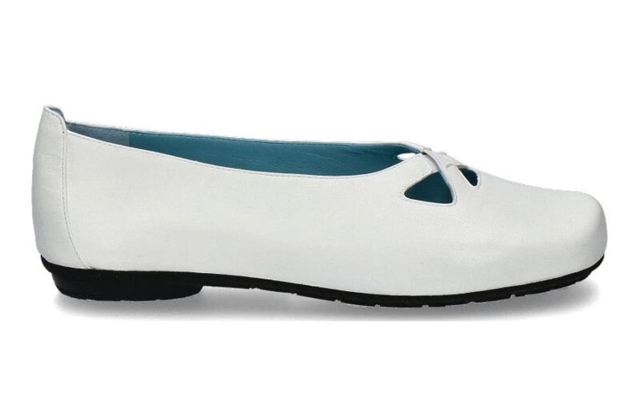 Damen Thierry Rabotin Ballerinas | Thierry Rabotin Ballerina Gillian Nappa Bianco (36)