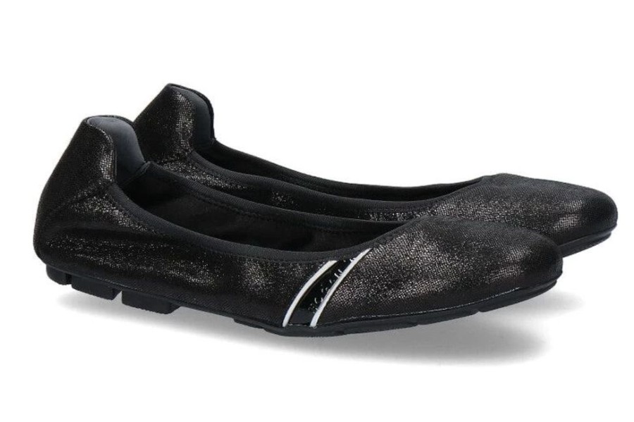 Damen Hogan Ballerinas | Hogan Ballerina Argento Nero Lucide (41)