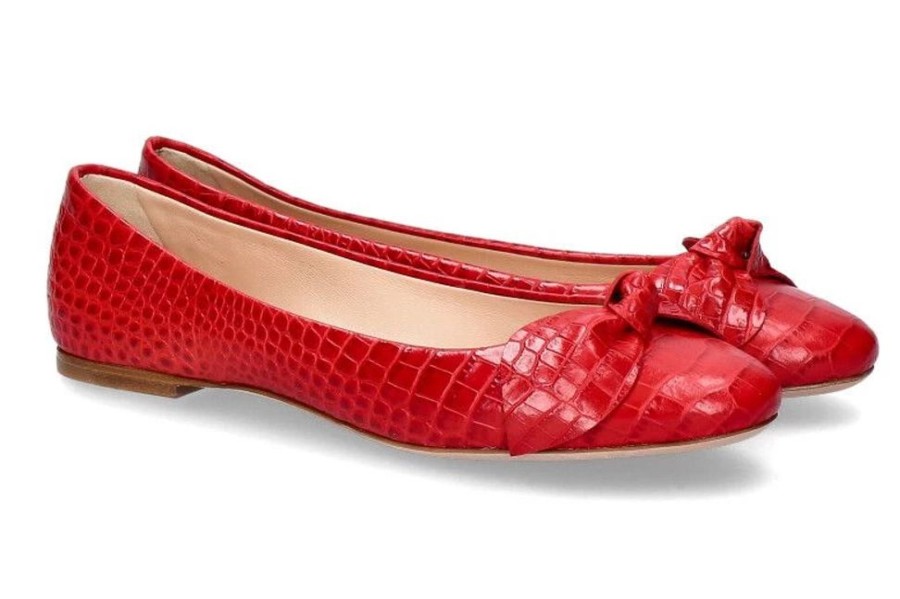 Damen Unu00fctzer Ballerinas | Unu00Fctzer Ballerina Printed Cocco Rosso (39)