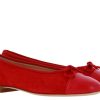 Damen Unu00fctzer Ballerinas | Unu00Fctzer Ballerina Camoscio Donna Pelle Rosso (37U00Bd)