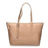 Damen Coccinelle Taschen | Coccinelle Shopper Grain Leather Gleen Toasted