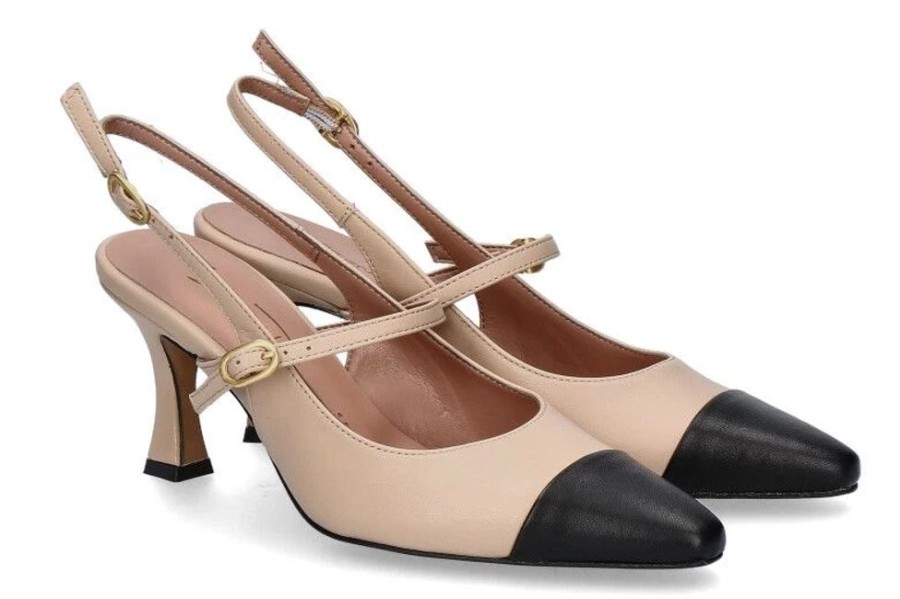 Damen Bianca Di Pumps | Bianca Di Slingpumps Nappa Cappuccio Cuoio