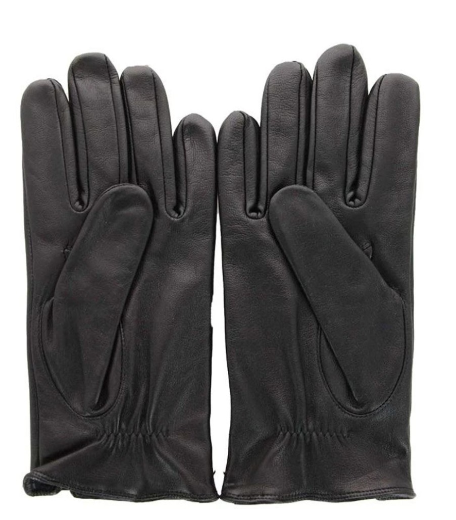 Damen Hugo Boss Handschuhe | Hugo Boss Handschuhe Helkop Lammleder Schwarz (90)