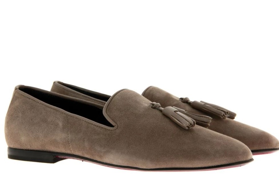 Herren Fernando Pensato Slippers | Fernando Pensato Loafer Clyde Camoscio Taupe (41)