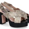 Damen Stuart Weitzman Plateauschuhe | Stuart Weitzman Sandale Jerry Bambina Outlined Snake (39)