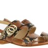 Damen Luca Grossi Sandalen | Luca Grossi Sandale Diamant Multi Cognac