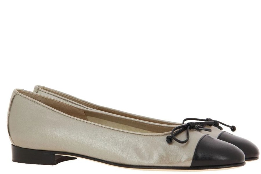 Damen Lorbac Ballerinas | Lorbac Ballerina Mefy Perlato Beige Nero