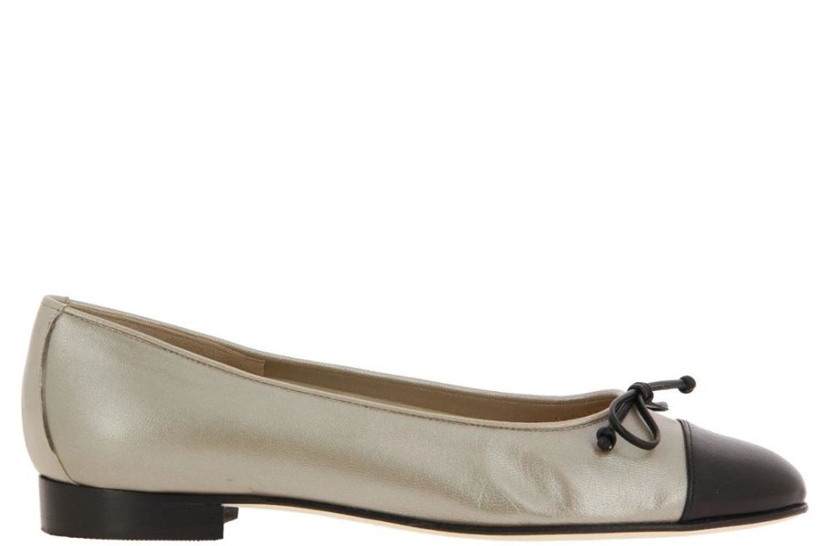 Damen Lorbac Ballerinas | Lorbac Ballerina Mefy Perlato Beige Nero