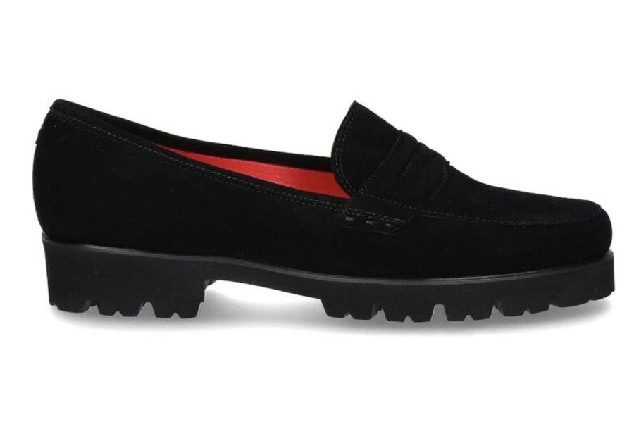 Damen Pas de rouge Slipper | Pas De Rouge Slipper Marta Camoscio Nero (39)