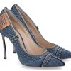 Damen Casadei Pumps | Casadei High Heels Blade Denim Blue