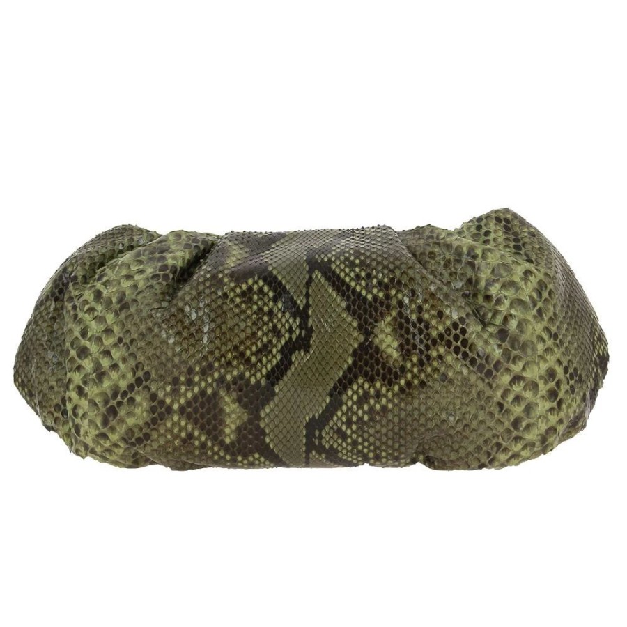 Damen Silvano Biagini Taschen | Silvano Biagini Clutch Pitone Verde Militare