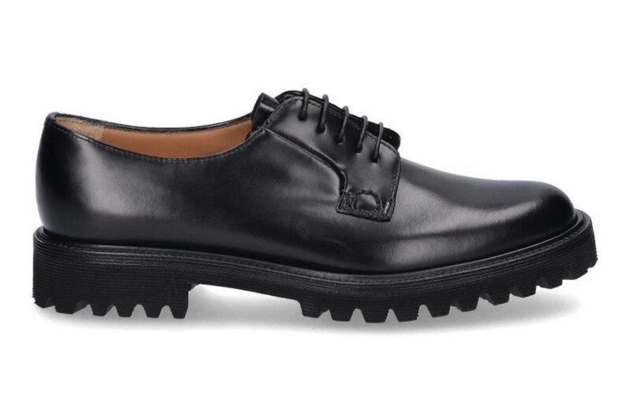 Damen Church's Schnurschuhe | Church'S Schnu00Fcrschuh Shannon Rois Calf Black