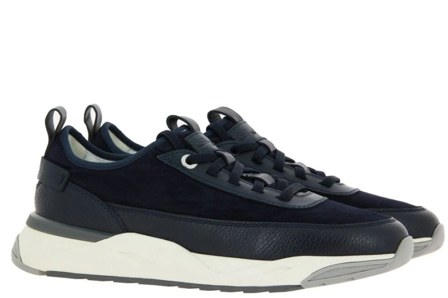 Herren Santoni Sneakers | Santoni Sneaker Innova Dark Blue