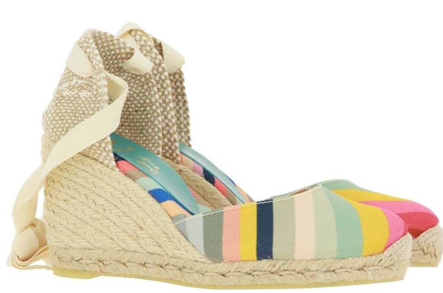 Damen Castaner Espadrilles | Castaner Keilsandale Carina Multicolor