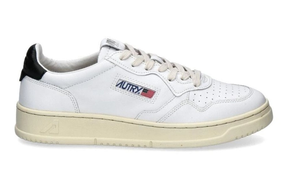 Herren Autry Sneakers | Autry Sneaker Medalist White/ Black Ll22-Weiss/ Schwarz