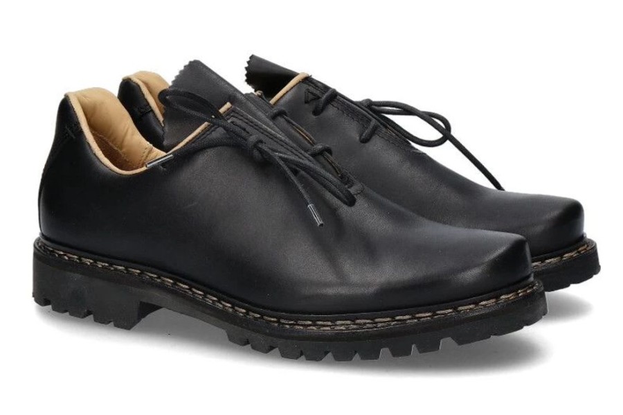 Herren dirndl + bua Trachtenschuhe | Dirndl + Bua Trachtenschuh Trapper Black (46)