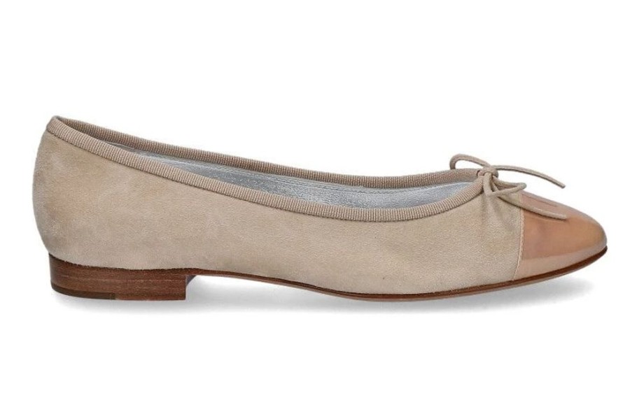 Damen Unu00fctzer Ballerinas | Unu00Fctzer Ballerina Camoscio Beige / Pet. Light Pink (36U00Bd)