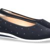 Damen Hassia Ballerinas | Hassia Slipper Sanremo H-Weite Stretch Ocean Swarovski (35)