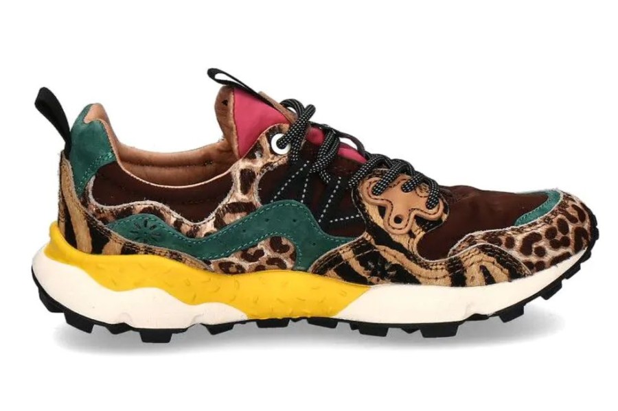 Damen Flower Mountain Sneaker | Flower Mountain Sneaker Yamano Pony- Brown/ Multi