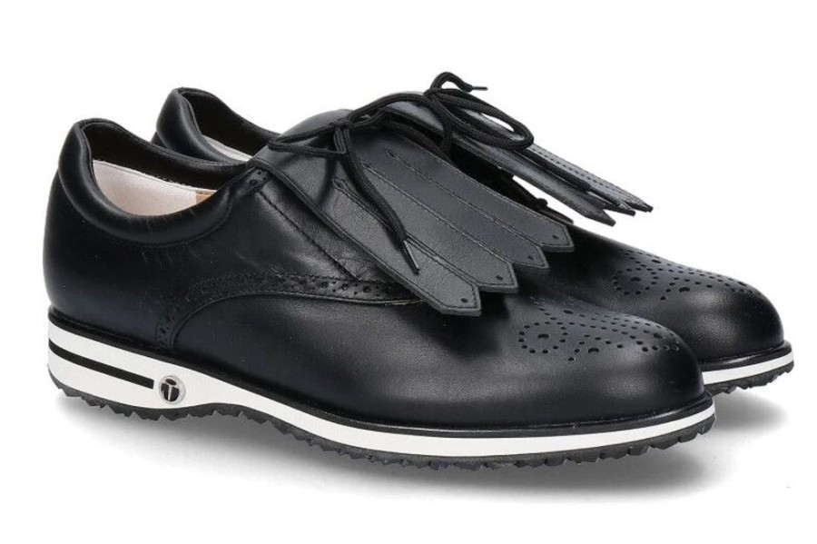 Damen Tee Golf Shoes Golfschuhe | Tee Golf Shoes Damen- Golfschuh Florence Vitello Nero Waterproof